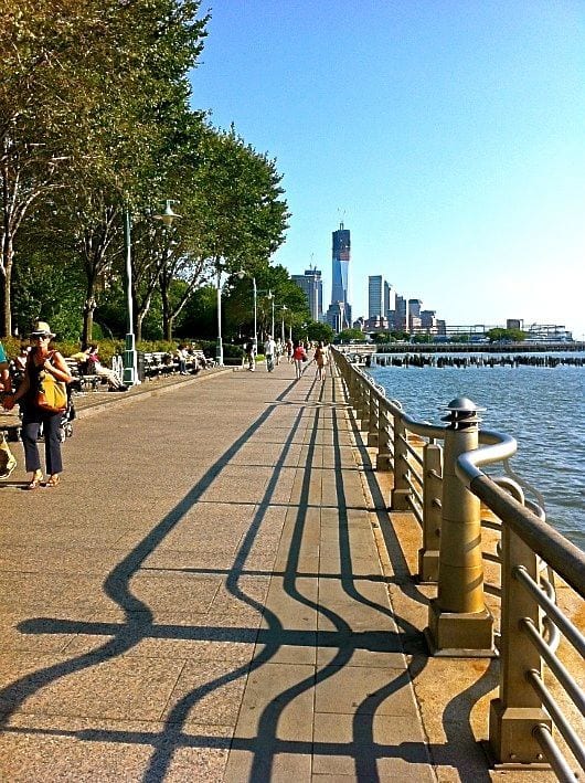Take a stroll along the Hudson River in New York City