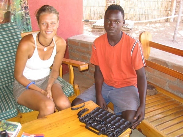 woman and man playing bao