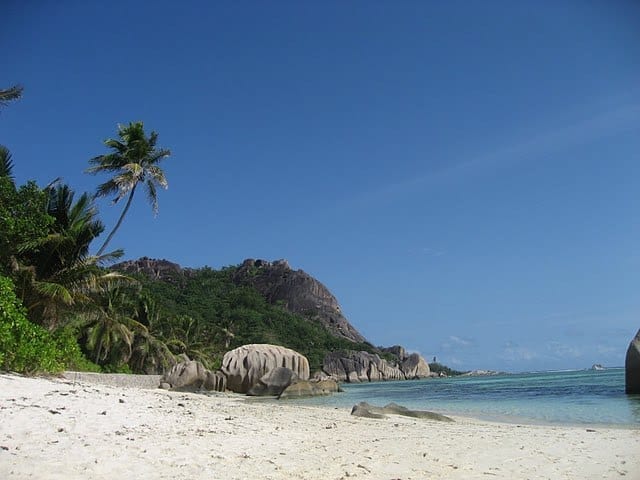 rocky Beach in Seychelles