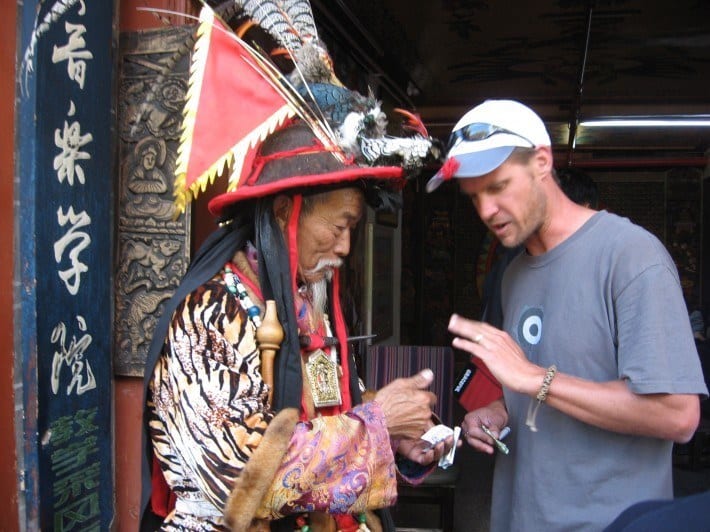 craig bartering with chinese in traditional costume