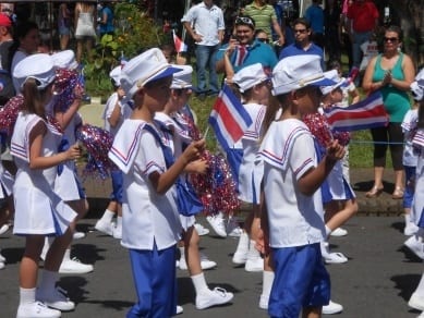 kids in a parade