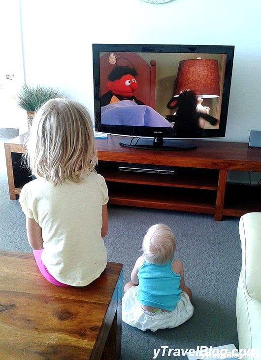 kids watching television