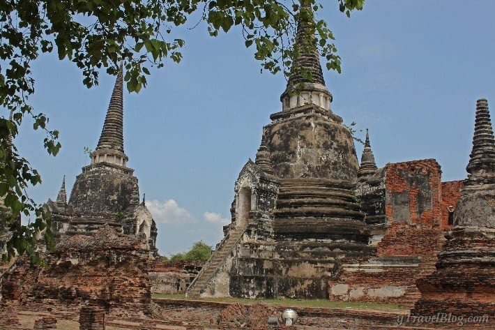three stupas of Ayutthaya historical park 