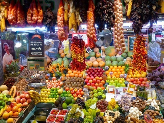fruit on display