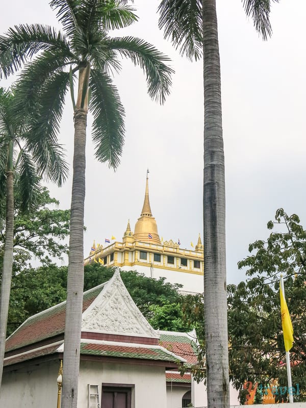 golden temple on a hill bangkok