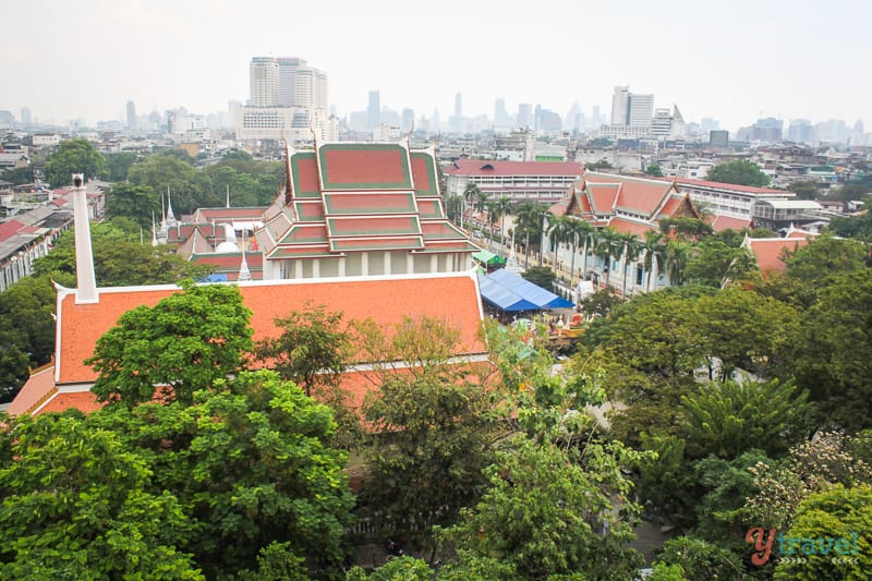 view of Bangkok from Golden Mount