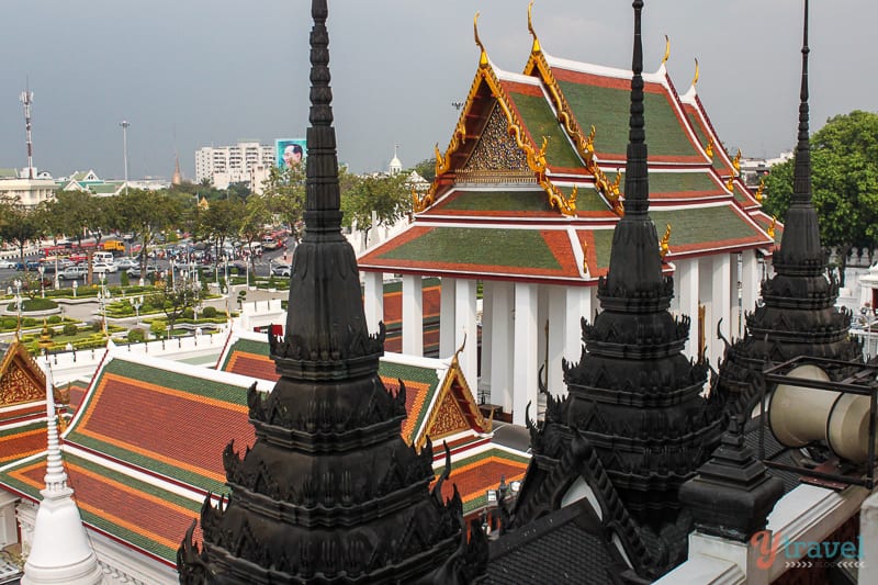 temples with bangkok view
