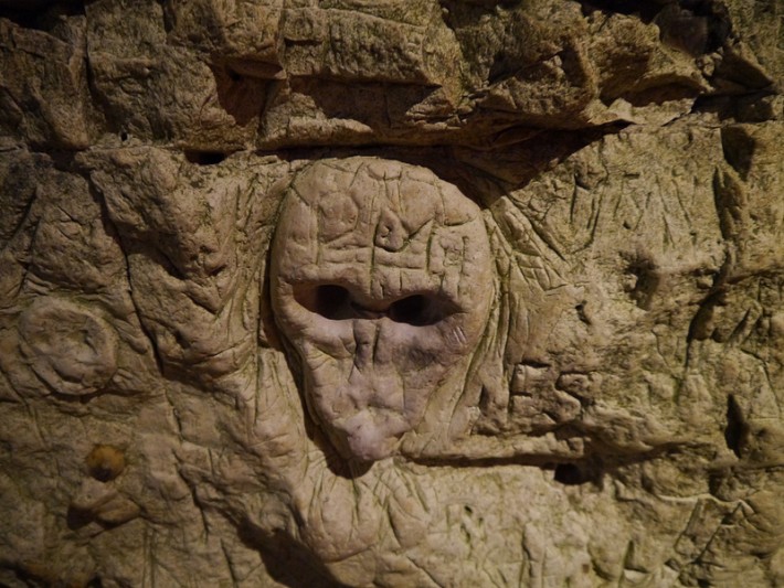 carvings in a rock