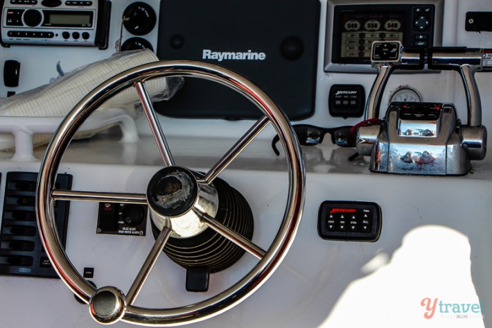 wheel on a boat