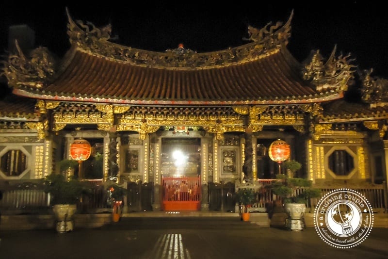 exterior Longshan Temple Taipei Taiwan