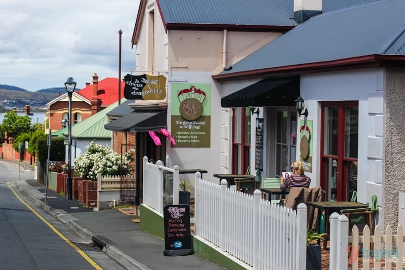 cute cottages at Battery Point, Hobart, Tasmania