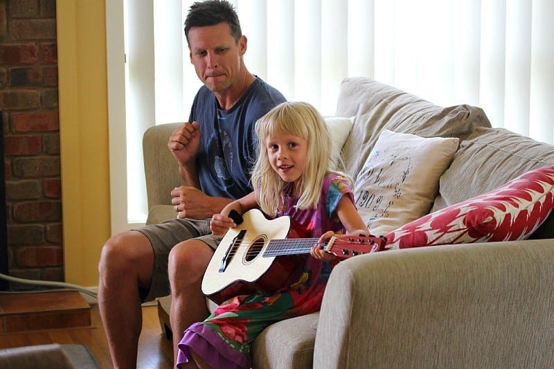 Jamming with daddy