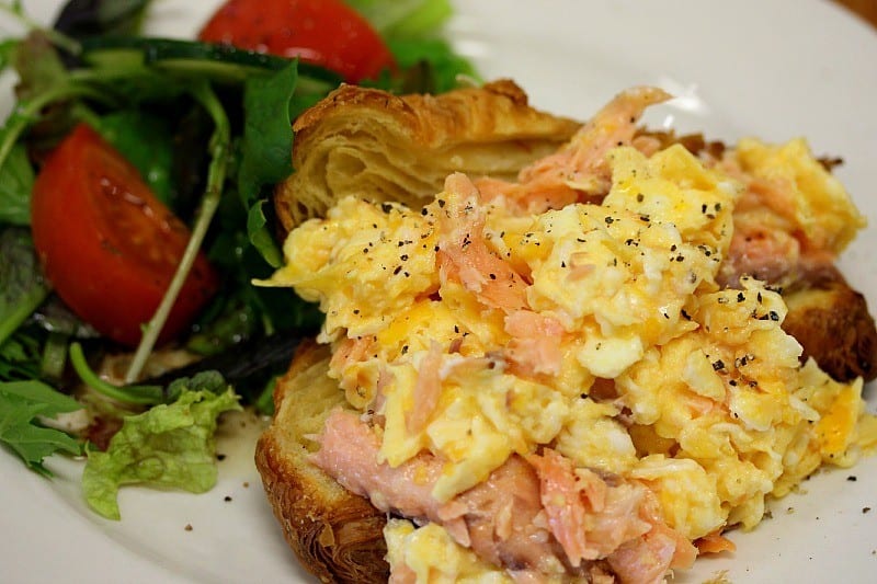 smoked trout scrambled eggs