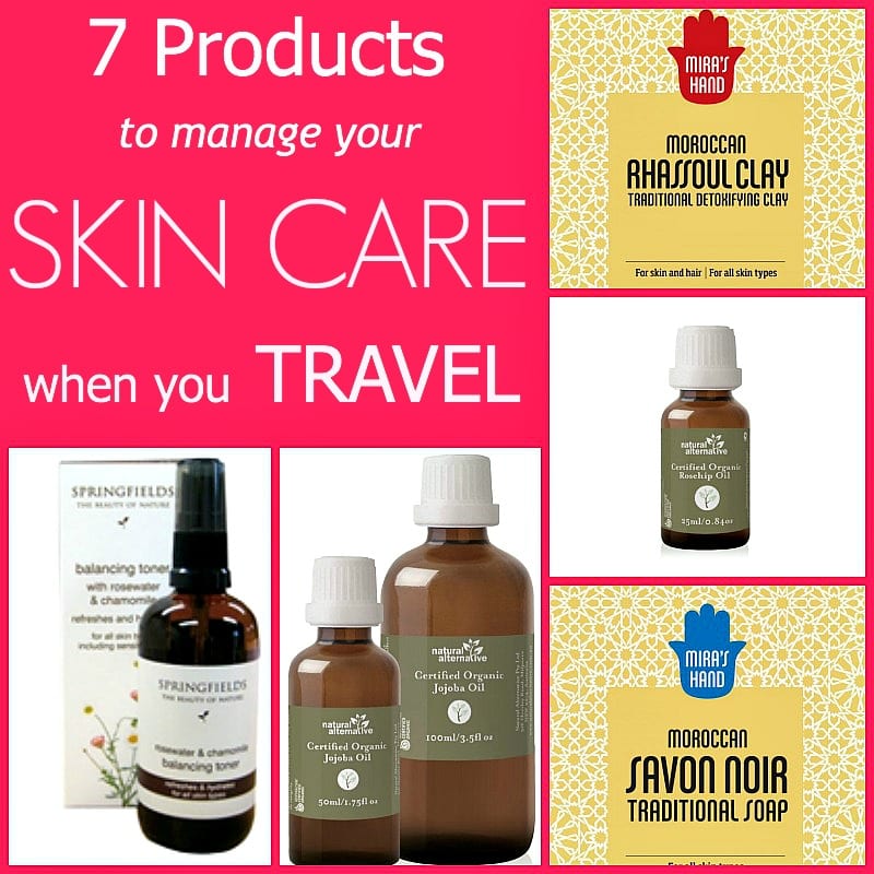 7 products to help you manage your skin care regime on the road