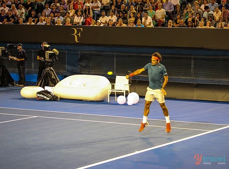Roger Federer at the Australian Tennis Open
