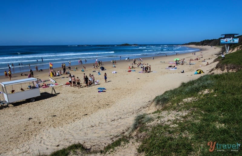 people sitting connected  Sawtell Beach,