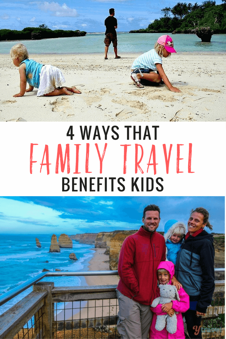 Here are the 4 main reasons family travel benefits our kids. Learn about education, friendships and close bonding times