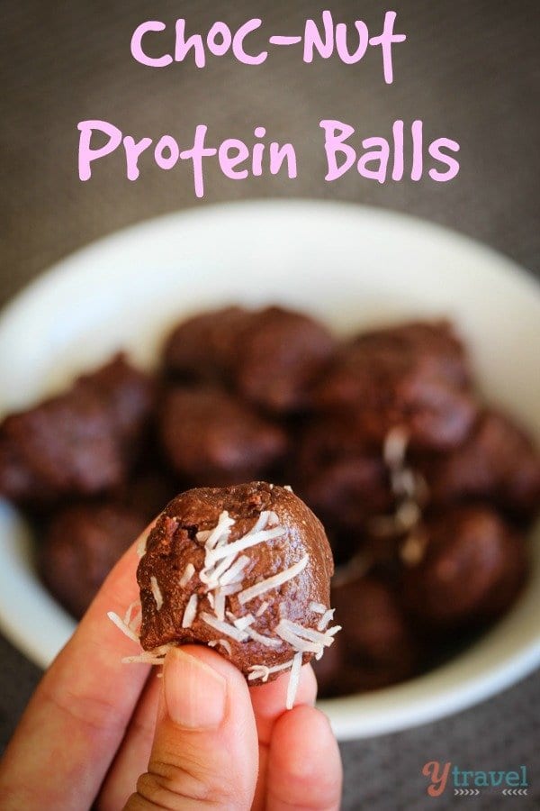 Chocolate nut protein balls recipe