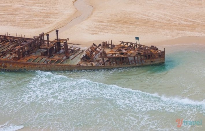 shipwreck on the beach