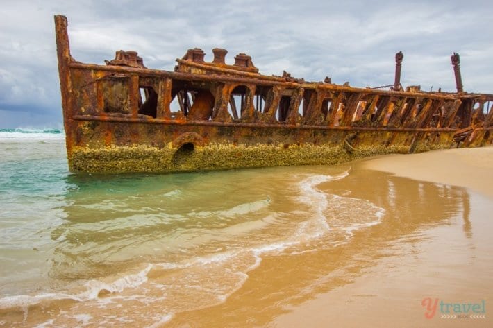 ship wreck on the beach