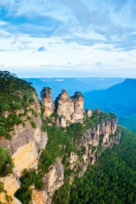 the three sisters of the Blue Mountains Natioanl Park 