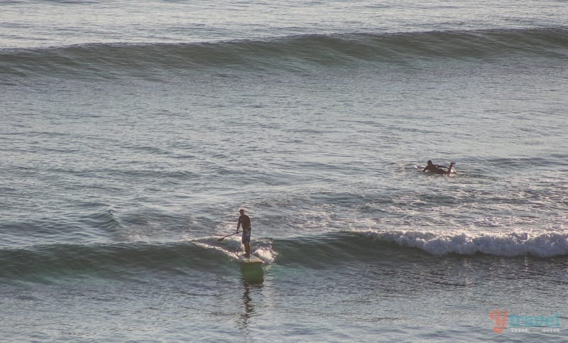surfers at Coolangatta Beach 