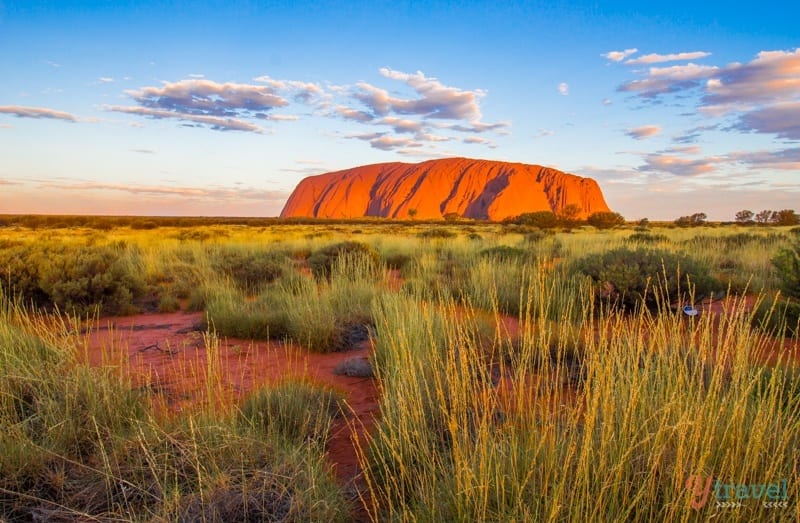 Sunset at Uluru in the Red Centre of Australia