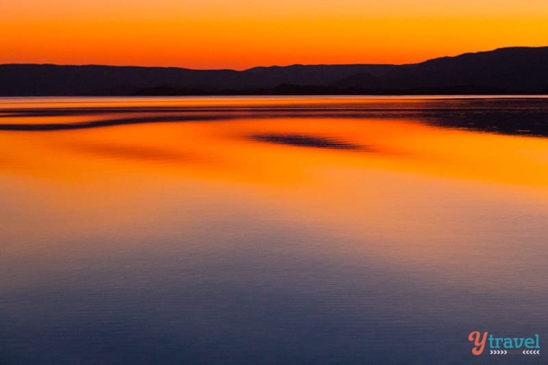 Sunset on Lake Argyle, Western Australia