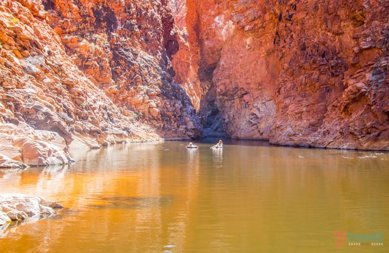 Tubing at Redbank Gorge - West MacDonnel Ranges, Northern Territory, Australia