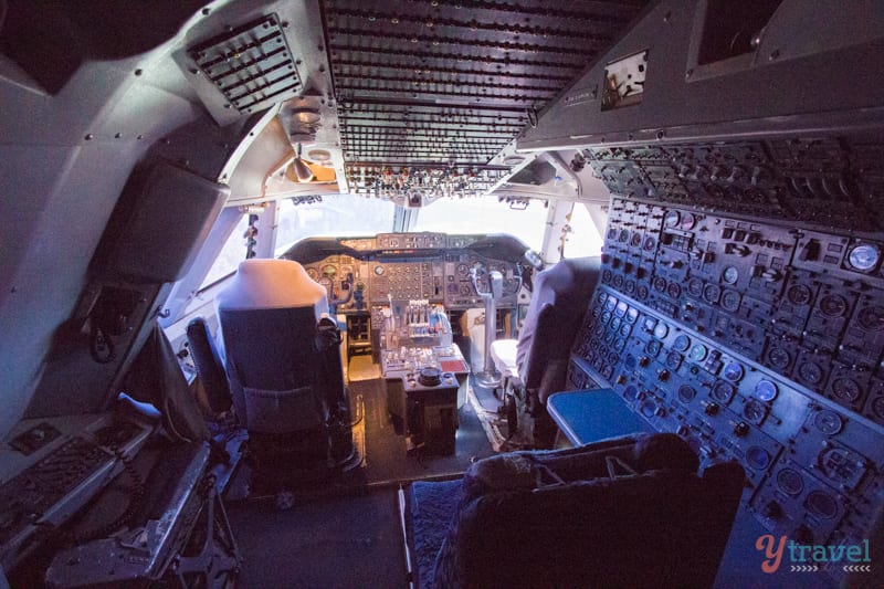 Cockpit of a plane