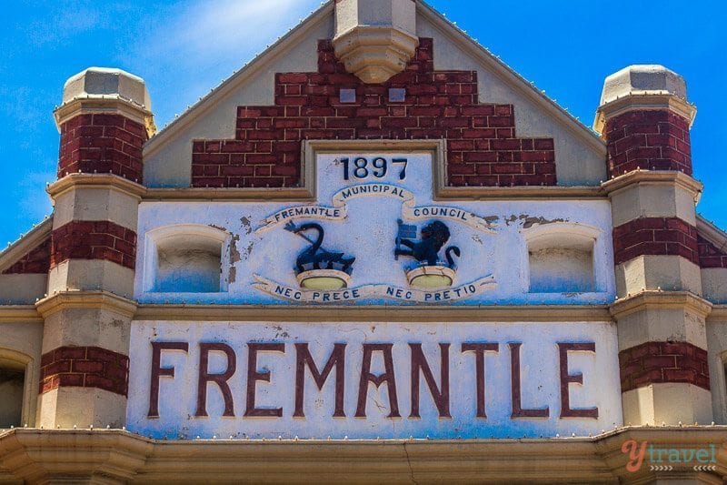 Fremantle sign on brick building