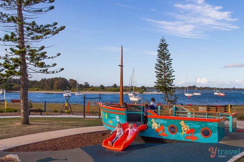 Pplayground beside the water Port Macquarie, NSW, Australia