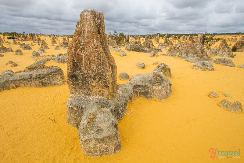 pinnacle rocks in a desert