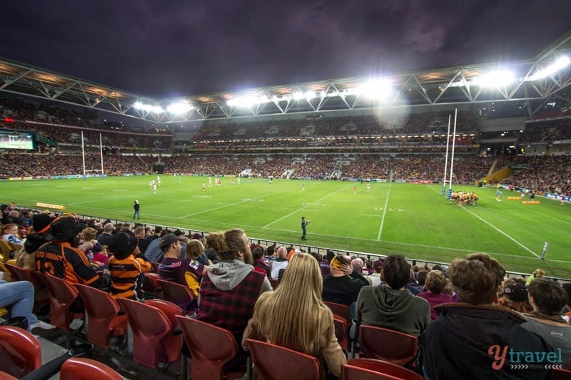 people watching rugby at Suncorp Stadium, Brisbane