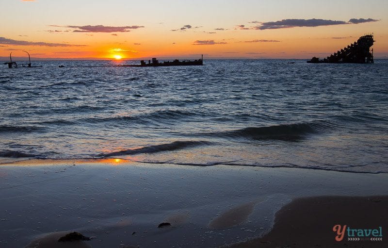 Sunset on Moreton Island, Queensland, Australia