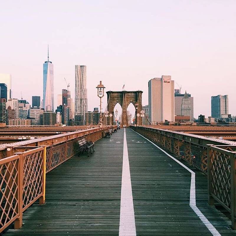 One of the best FREE things to do in NYC is walk the Brooklyn Bridge. See more tips on our blog!