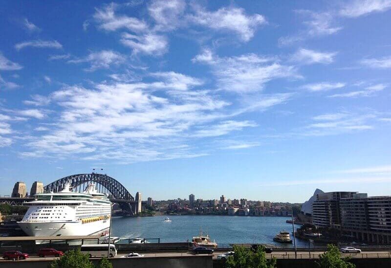 View of Sydney Harbour from Cafe Sydney