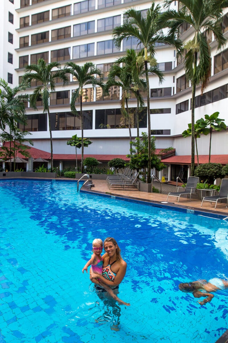 York Hotel - great place to stay in Singapore with kids