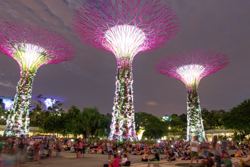 Rhapsody Light & Sound Show at Gardens by the Bay - one of the best things to do in Singapore with kids