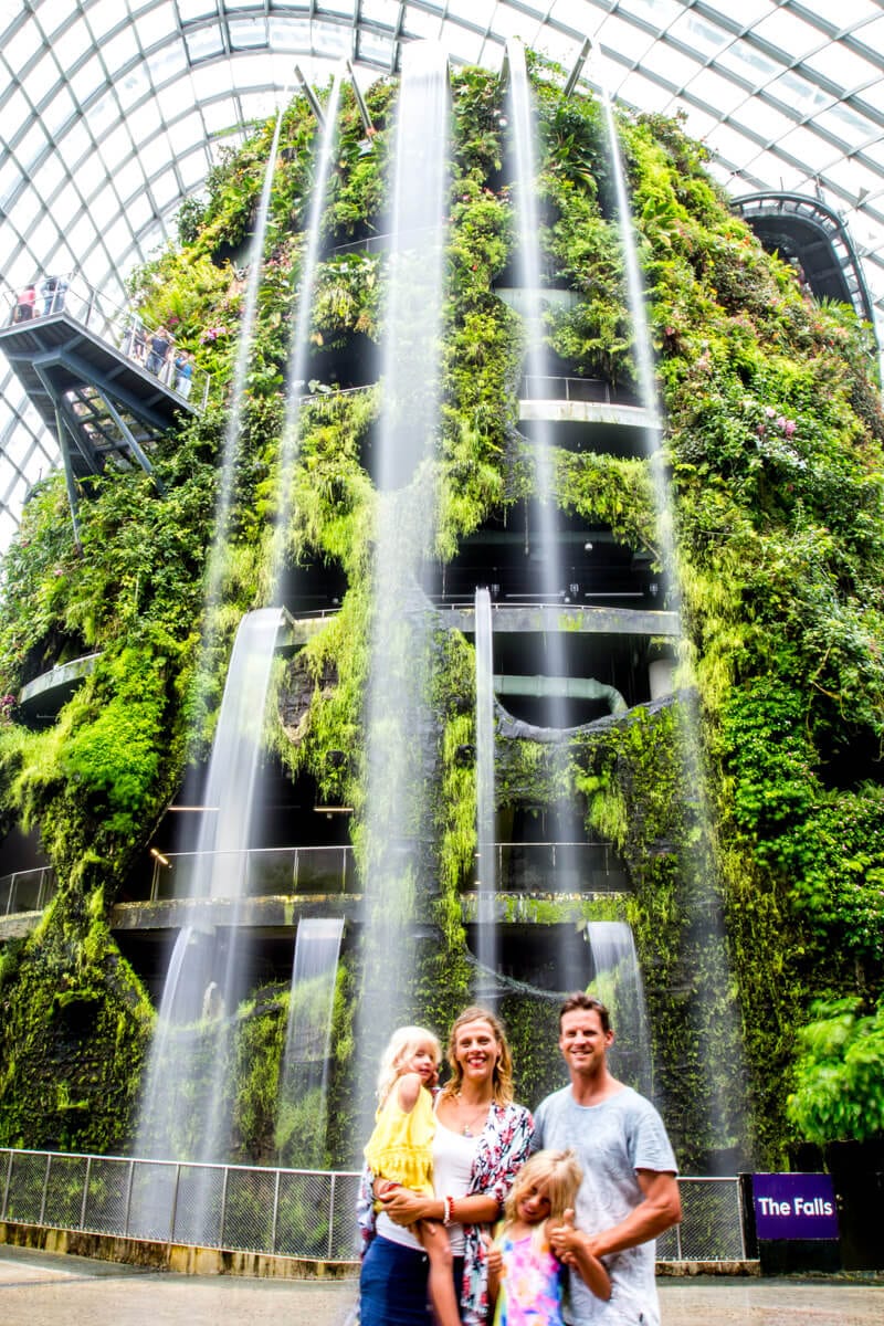 Cloud Forest at Gardens by the Bay - one of the best things to do in Singapore with kids!