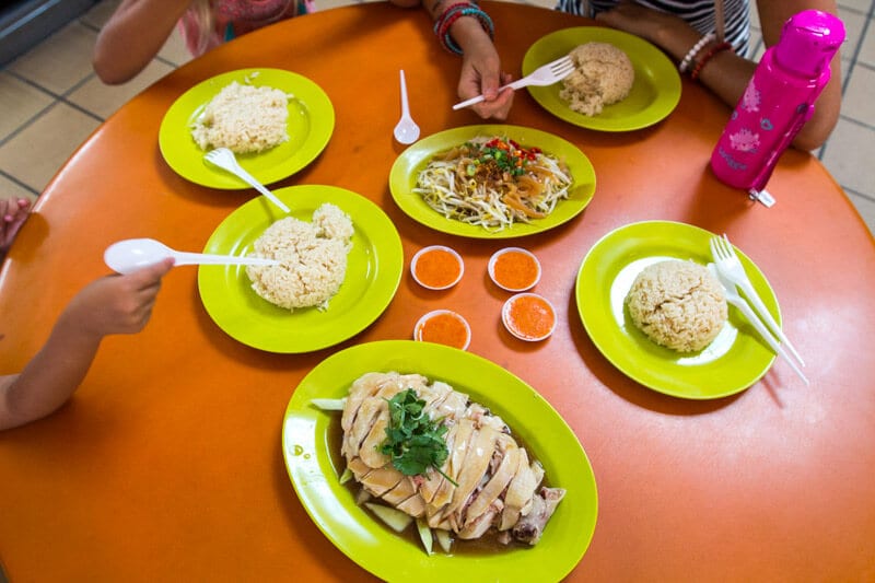 Hainanese Chicken Rice - one of the best things to do in Singapore with kids