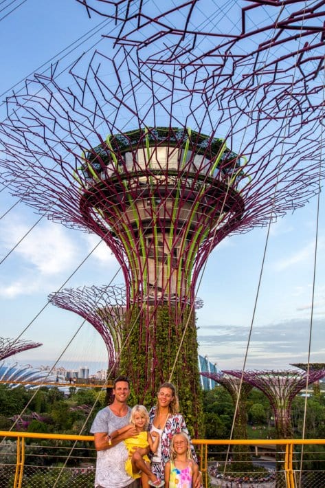 Supertree Grove at Gardens by the Bay - one of the best things to do in Singapore with kids!