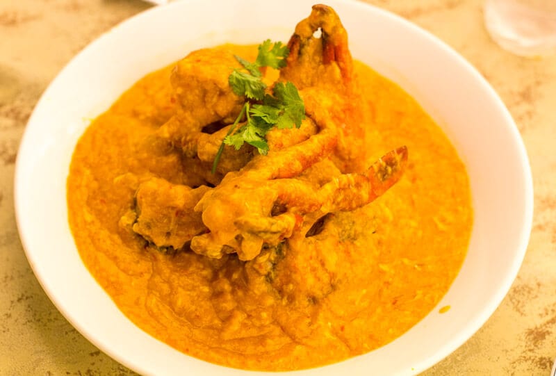 Chilli Crab - a famous dish in Singapore.
