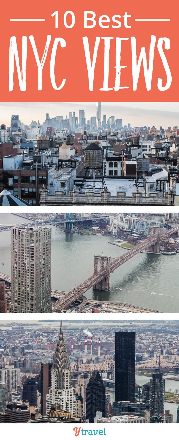 New York City has one of the most iconic skylines, check out these 10 best NYC views.
