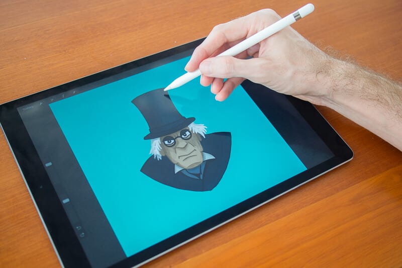  An iPad Pro is perfect for carry-on only artists