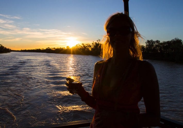 Sunset cruise on the Thomson River with Kinnan & Co - Longreach, Outback Queensland