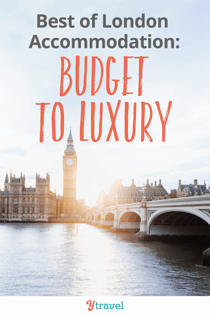 5 of the best London accommodation options from budget to luxury. Check out this list of 3-5 star hotels, apartments and hostels.
