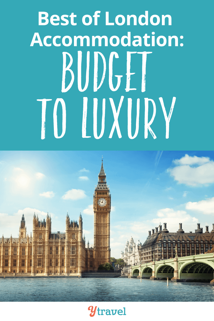 5 of the best London accommodation options from budget to luxury. Check out this list of 3-5 star hotels, apartments and hostels.