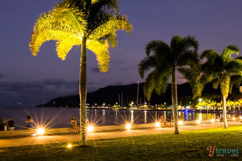 the Cairns Esplanade at twilight - 