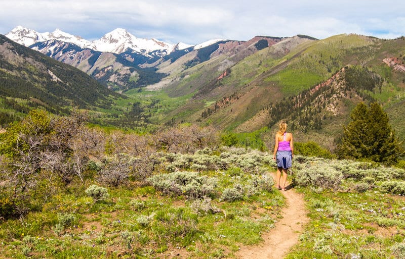 Walking the Rim Trail in Snowmass, Colorado
